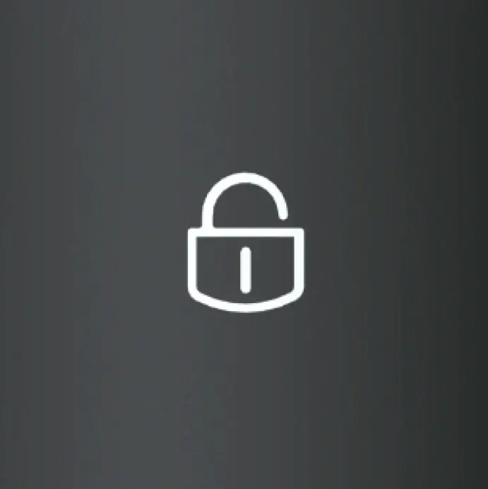 white icon of a digital touch pad lock